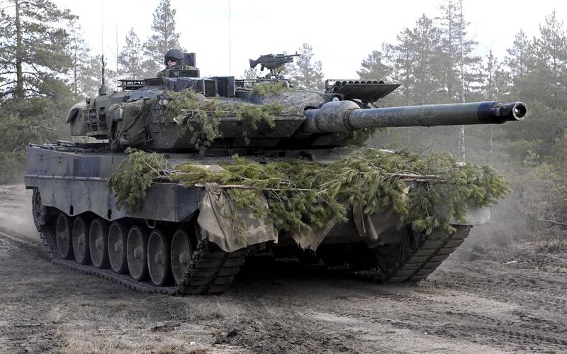 A Leopard tank during Arrow 22 exercises at Niinisalo garrison in western Finland. Nato membership is on Finland's agenda after Russia's invasion of Ukraine. AFP