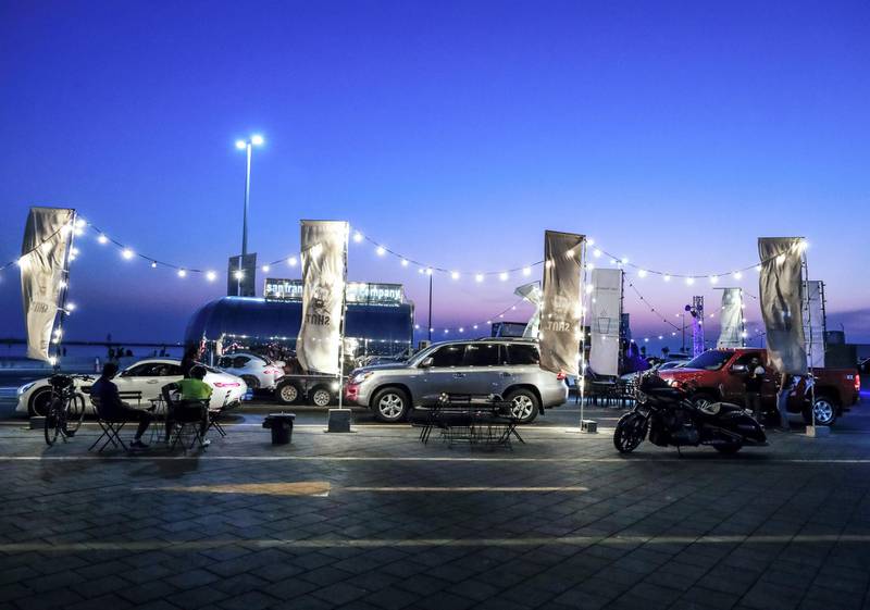 Abu Dhabi, U.A.E., October 8, 2016.  Food trucks area of Al Hudayriat Island.Victor Besa / The NationalSection:  WKReporter:  Ellen Fortini