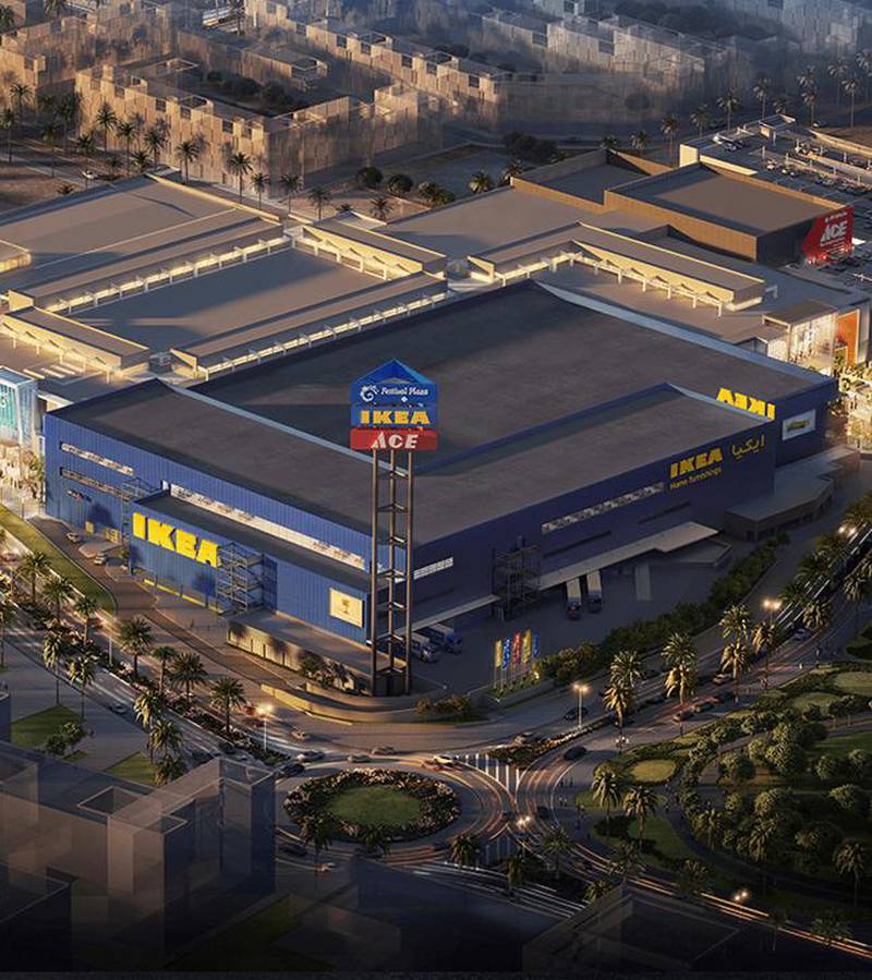 A new Ikea is being built in Dubai at Festival Plaza Mall. Courtesy Al-Futtaim