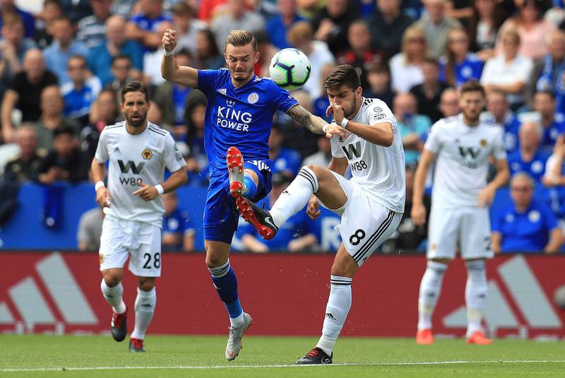Centre midfield: James Maddison (Leicester) – Capped his fine start to life in the Premier League with a goal as the 10-man Foxes beat Wolves in a Midlands derby. AP Photo