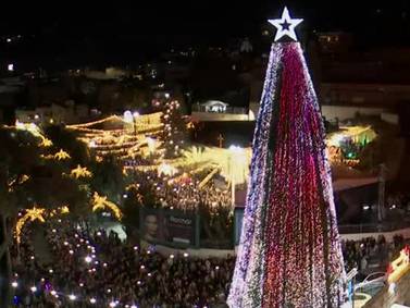 Watch the Nazareth Christmas tree light up
