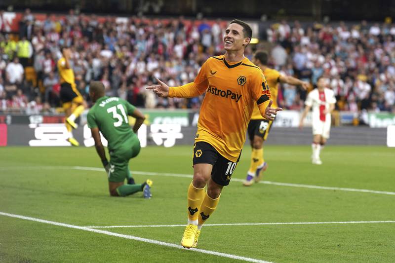Wolves 1 (Podence 45'+1) Southampton 0: Wolves secured their first win of the season thanks to Daniel Podence's unorthodox finish earning his team all three points, lifting them out of the bottom three. "We’re very happy," said Wolves manager Bruno Lage. "I told the players it’s one win, we have to build on it. We need to practise. The team that finished pre-season and the team we have now are so different." AP