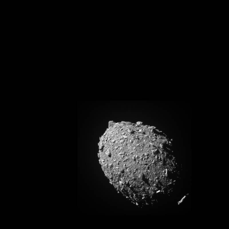 Viewers across the world got a point of view of the spacecraft the moment it crashed into the asteroid on September 27, 2022, at a speed of 24,000km an hour — fast enough to travel from New York to Paris in 15 minutes. Photo: Nasa 