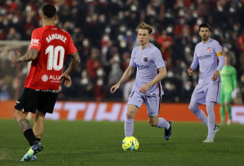 Frenkie de Jong – 6. Limited influence on a game when he should have made a bigger impact since Busquets, Gavi and Pedri were all out, but the players around him showed they’re getting mentally stronger under Xavi as they moved up to fifth. AP