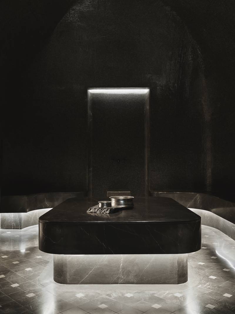 The hammam in the Aman Spa, which extends over three floors.