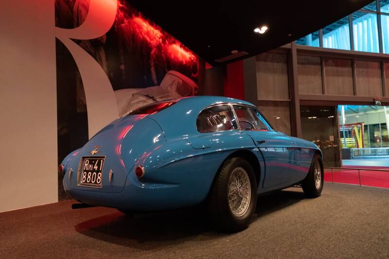 A rare 166 Berlinetta Le Mans is one of the vehicles on display.