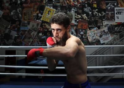 Bader Samreen during training at Round 10 Boxing in Al Quoz, Dubai