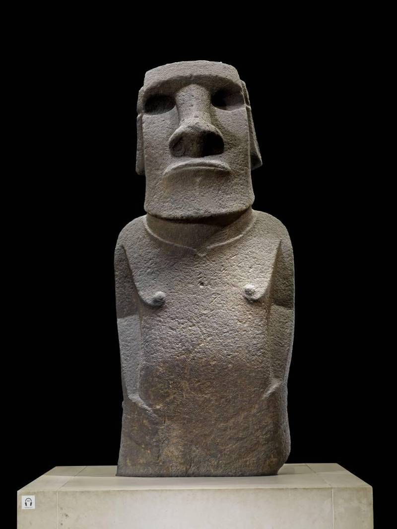 Many of the British Museum's most priceless artefacts are now available online, including Hoa Hakananai'a, a sculpture from Easter Island. All photos courtesy British Museum.