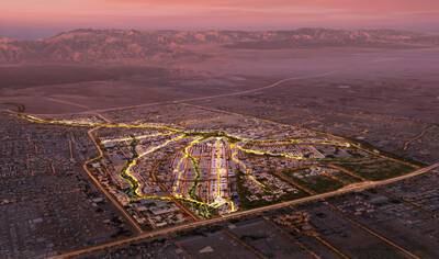 A design showing how the city will look once complete. Oman News Agency
