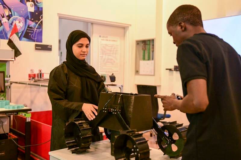 Students at Khalifa University in Abu Dhabi are building a lunar rover that could be part of the UAE’s next Moon mission. All photos: Khushnum Bhandari / The National
