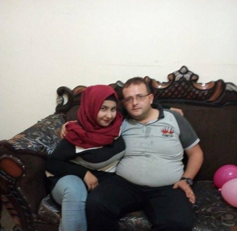 Khalil Adnan Al Dgheiry and his wife who suffers from Crohn's disease. Photo: Khalil Adnan Al Dgheiry.