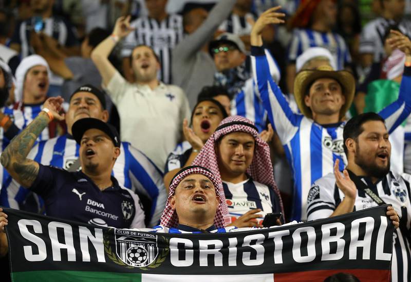 Fans of Monterrey show their support. Getty