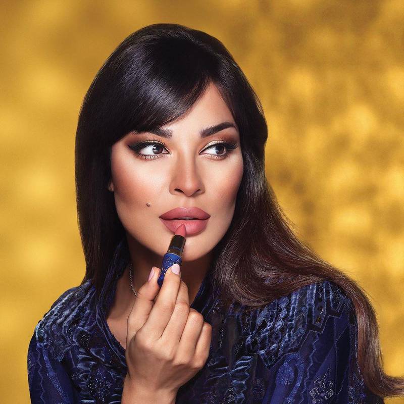Nadine Nassib Njeim has partnered with cosmetics giant MAC on the Mosaic Masterpiece collection. Instagram / MAC Cosmetics Middle East