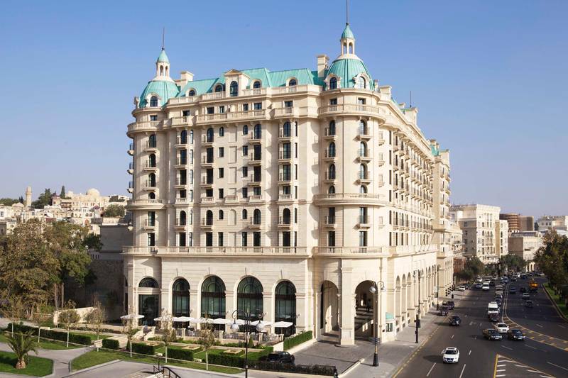 The exterior of the Four Seasons Baku. Four Seasons
