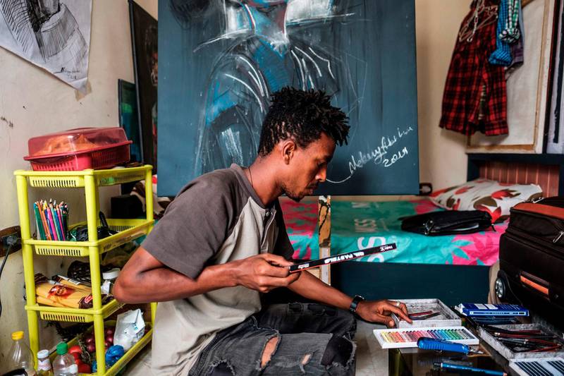 Art can be a vehicle for Eritreans and Ethiopians to celebrate all they have in common, from language to religion to culture. AFP