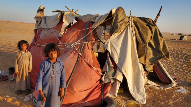 An image that illustrates this article ‘We have nothing’: 2,000 families displaced by Marib conflict lack water and shelter 