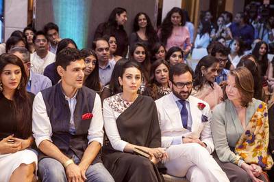Bollywood stars attend the Grand Finale by designer Anamika Khanna at the Lakme Fashion Week 2015. Subhash Sharma for The National