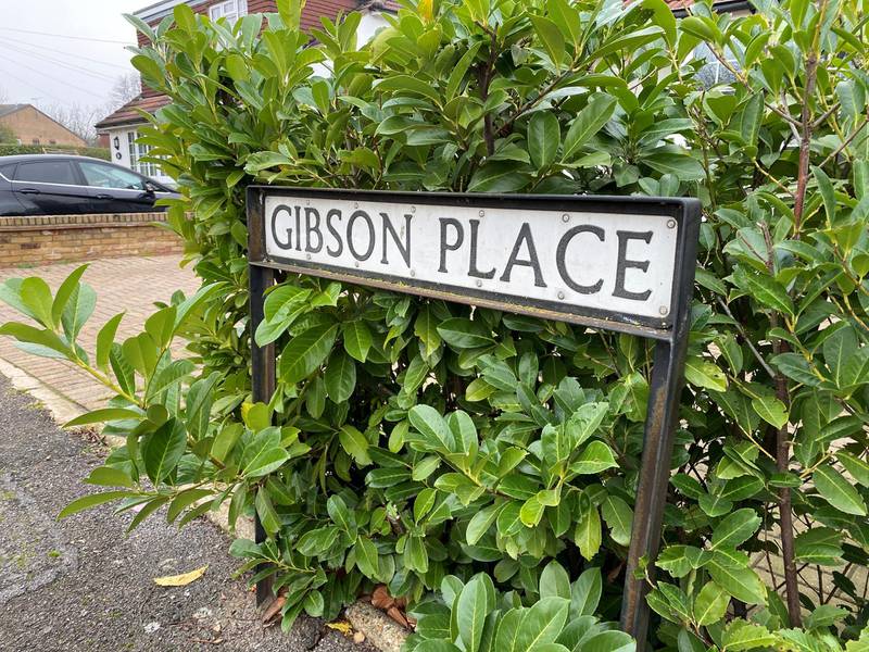 Gibson Place in Stanwell, named after Sir John Watson Gibson. Paul Carey/The National