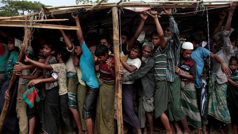 The Rohingya were last year compelled to flee en masse as their villages were burned down and more than 10,000 slaughtered in what the Myanmar government shamelessly branded “clearance operations”. Reuters