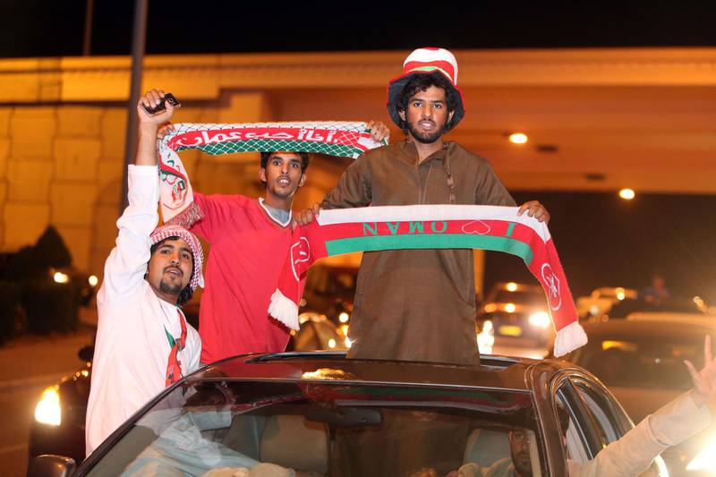Omanis celebrate in the capital Muscat. Mohammed Mahjoub  / AFP