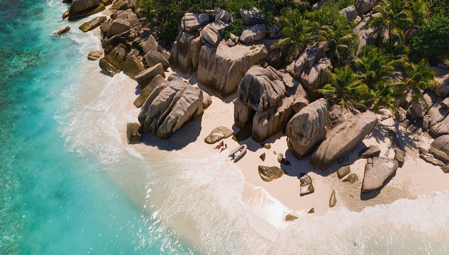 Seychelles is home to some of the world’s most beautiful beaches. Courtesy Raffles Seychelles