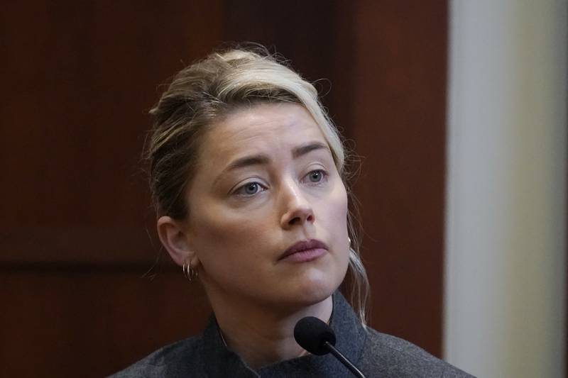 Amber Heard took the stand again on Monday. AP