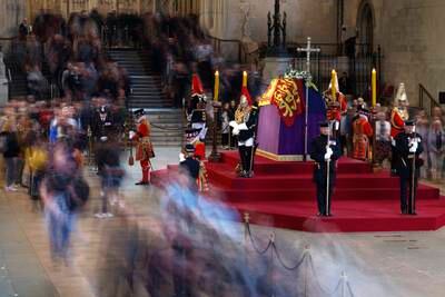Jeff Mitchell's picture of the public paying their respects as Queen Elizabeth II's coffin it lies in state has been shortlisted in the Fleet Streets Finest Photo Essay Photographer of the Year category