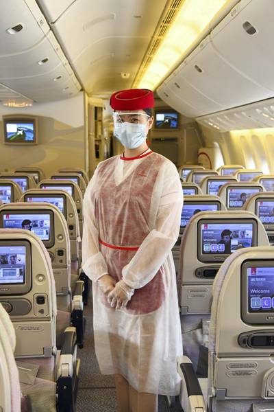 Emirates has added a cabin service assistant to flights with a journey time of more than 90 minutes. This crew member will ensure lavatories are cleaned at frequent intervals of  45 mins. Courtesy Emirates