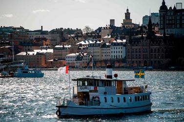 The island of Sodermalm in the background on April 2, 2020, Stockholm, Sweden. AFP 