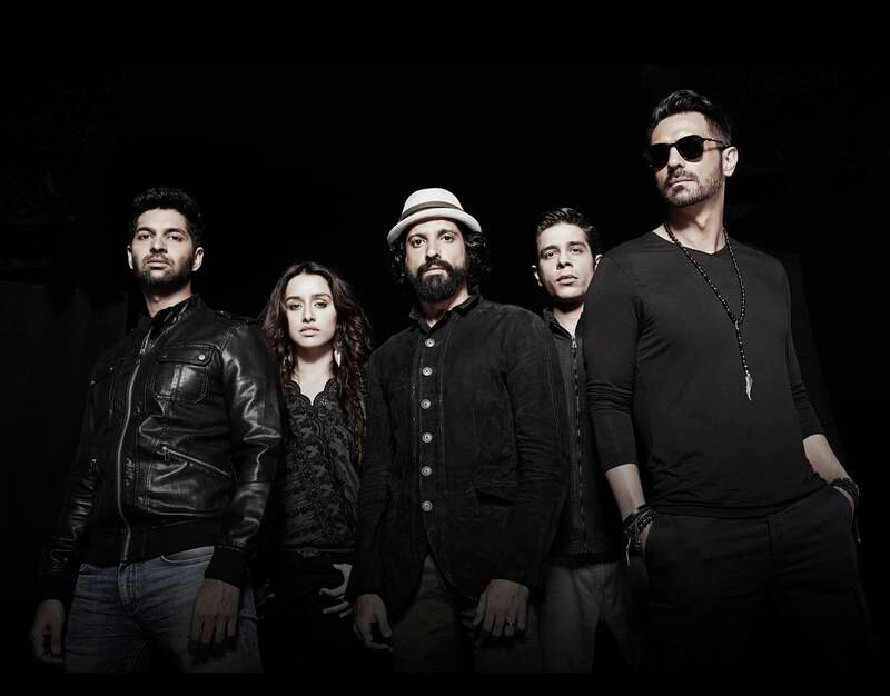 A handout photo of "Rock On 2." (Courtesy: Excel Entertainment)

l-r: Purab Kohli, Shraddha Kapoor, Farhan Akhtar, Shashank Arora and Arjun Rampal *** Local Caption ***  al13no-cover-rockon2.jpg