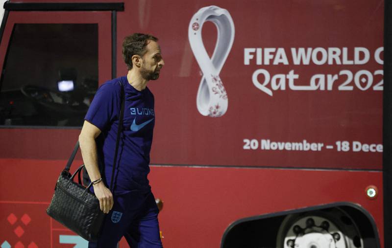 England manager Gareth Southgate arrives in Doha on November 15 ahead of the World Cup. Reuters