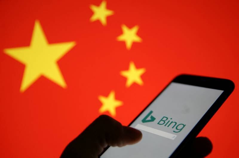 Microsoft's Bing is the only major foreign search engine available in China. Reuters