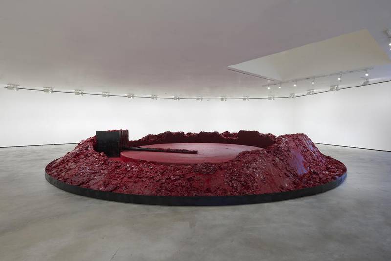 Anish Kapoor’s My Red Homeland. Courtesy Lisson Gallery