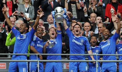 8) FA Cup, May 2010: Chelsea successfully defended the FA Cup with a 1-0 win over Portsmouth. No prizes for guessing the matchwinner as Drogba struck to secure the double. AFP