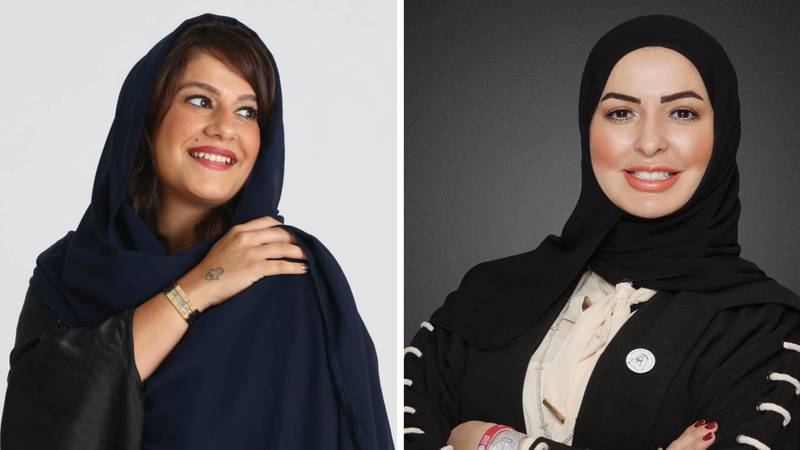 From left: Omaira Farooq Al Olama and Maya Al Hawary have both spoken to 'The National' about society's misconceptions. 