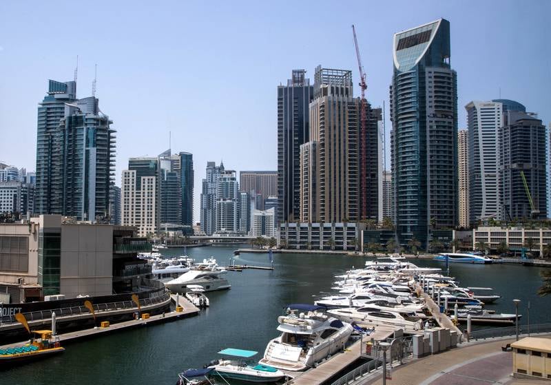 Dubai Marina was among Property Finder's most searched areas for sale in July. Victor Besa / The National