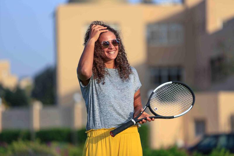 Egyptian tennis player Mayar Sherif. Courtesy Mayar Sherif