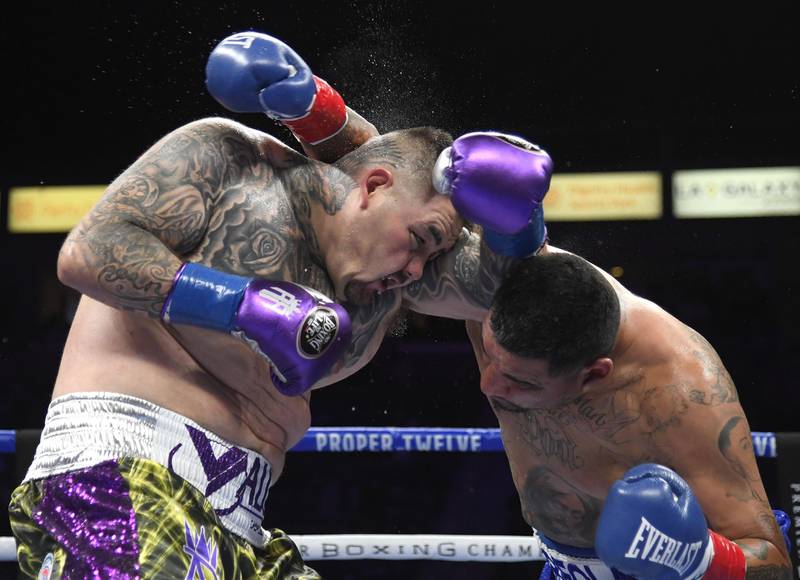 Andy Ruiz defeated Chris Arreola at Dignity Health Sports Park in Carson on Sunday. AFP