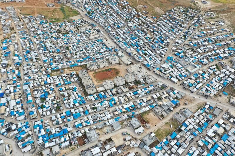 Qah refugee camp in Idlib, Syria. NGOs and international groups are struggling to maintain a basic level of humanitarian aid to the country. EPA