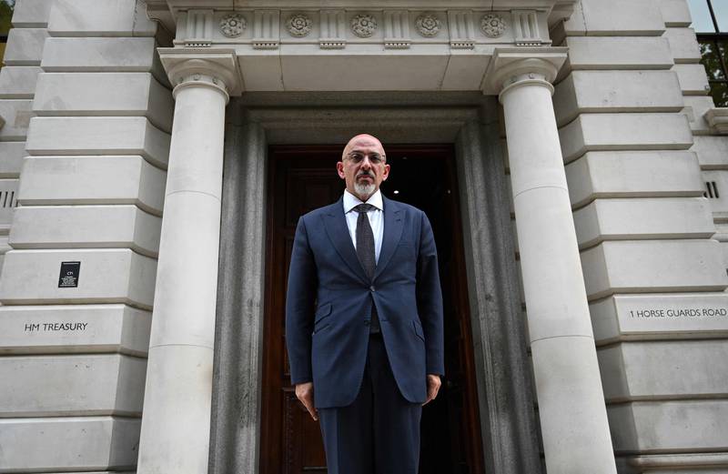 Nadhim Zahawi has been appointed Chancellor of the Exchequer by British Prime Minister Boris Johnson, replacing Rishi Sunak. AFP