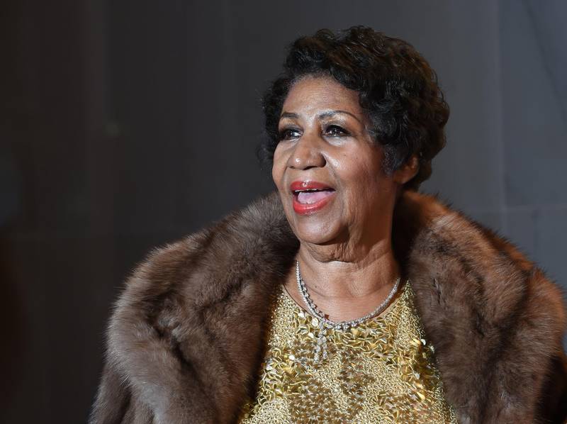 In this file photo taken on December 7, 2015 singer Aretha Franklin poses on the red carpet before the 38th Annual Kennedy Center Honors in Washington, DC. AFP