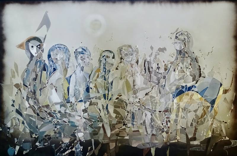 'The Complaint' (1971), oil on canvas, by Nadira Azzouz. Photo: Barjeel Art Foundation, Sharjah