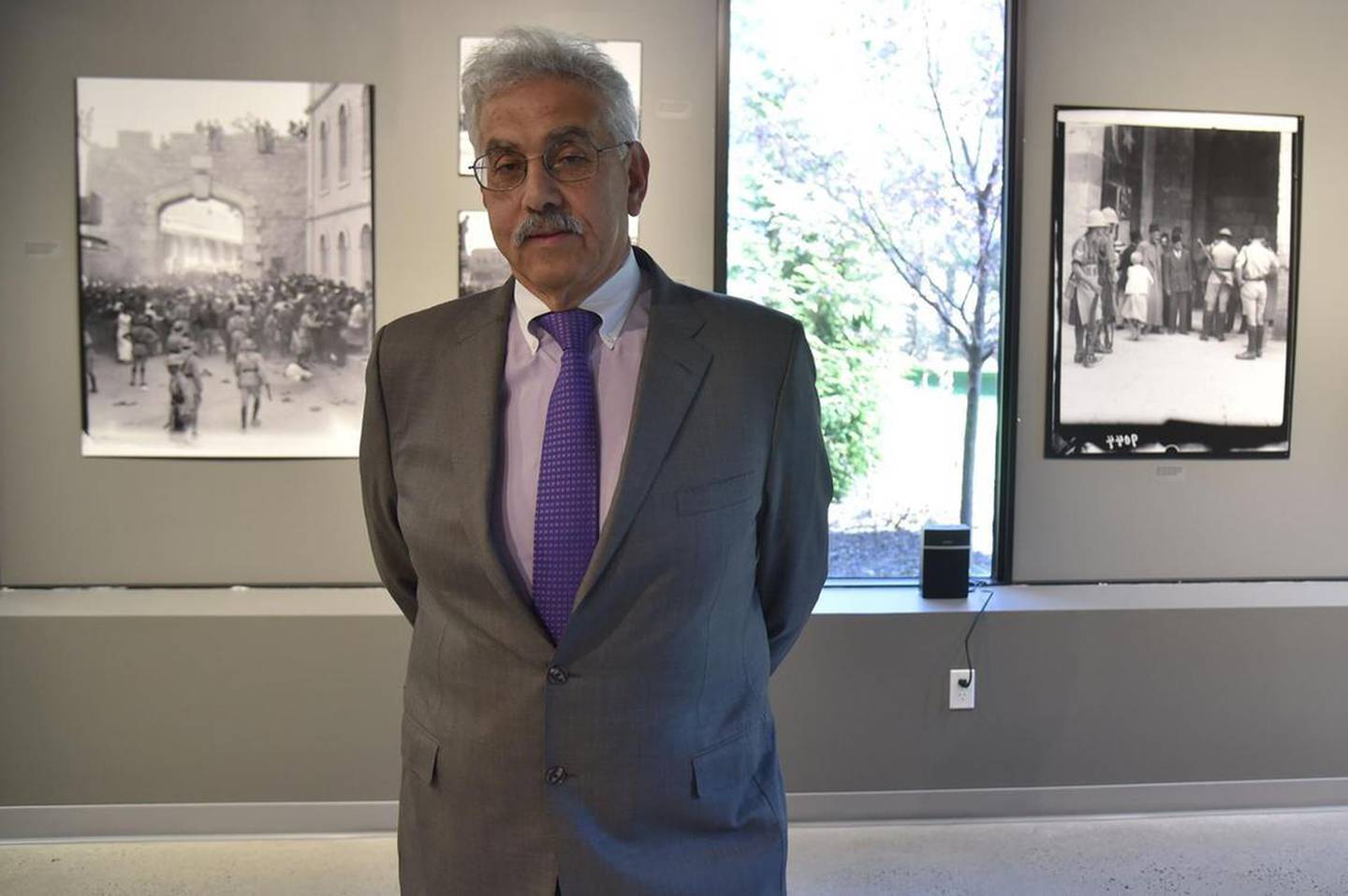 Earlier this year, Faisal Saleh opened the first Palestinian art museum in the United States. AFP