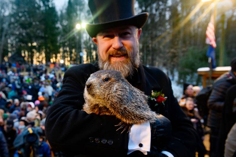 Punxsutawney Phil, who saw his shadow, predicted a late spring during the 136th annual Groundhog Day festivities in Punxsutawney, Pennsylvania. AFP