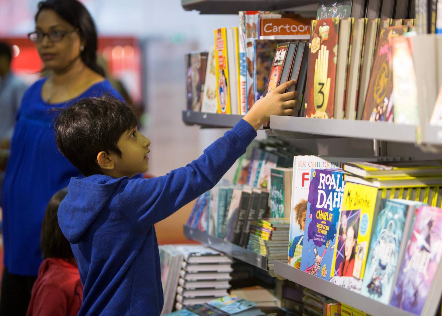 At the heart of the book fair is an expansive children’s programme. Leslie Pableo for The National