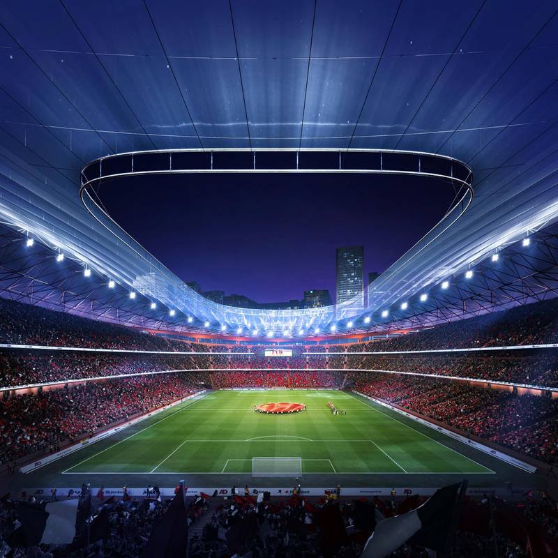 It's the latest stadium in China's drive to build and upgrade football stadiums ahead of the country's suspected World Cup bid. 