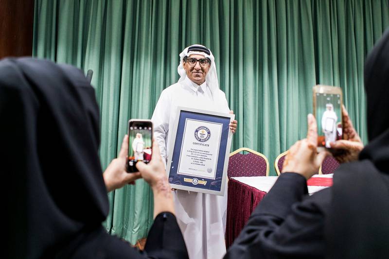 DUBAI, UNITED ARAB EMIRATES, 20 JULY 2017. Ahmad Saeed.Dubai Hospital has entered Guinness World Record for successfully, removing a pair of kidneys weighing 13kg in total.In a first ever surgery of its kind in the UAE, a team of urologists from Dubai Hospital removed a pair of kidneys  from the abdomen of a 57-year old patient, Ahmad Saeed(Photo by Reem Mohammed / The National)Reporter: Nicholas WebsterSection: NA