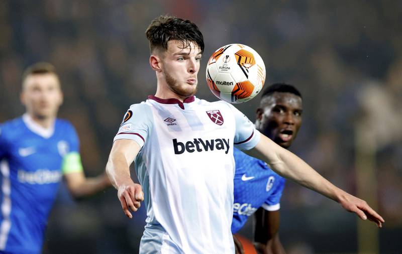 Declan Rice - 7: In-form midfielder picked up early booking for taking out the dangerous Junya Ito. Denied certain goal by last-ditch defending just before half-time after Antonio’s shot was cleared off line. Some lung-bursting runs forward in second half as Hammers stepped up gear. AP