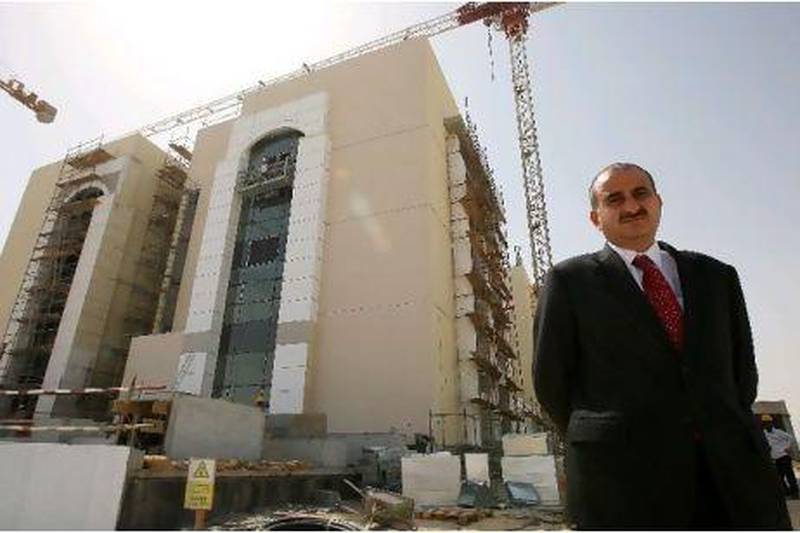 Ammar Kaka, Vice Principal of the Heriot Watt University, at the site of the campus under construction in Dubai.