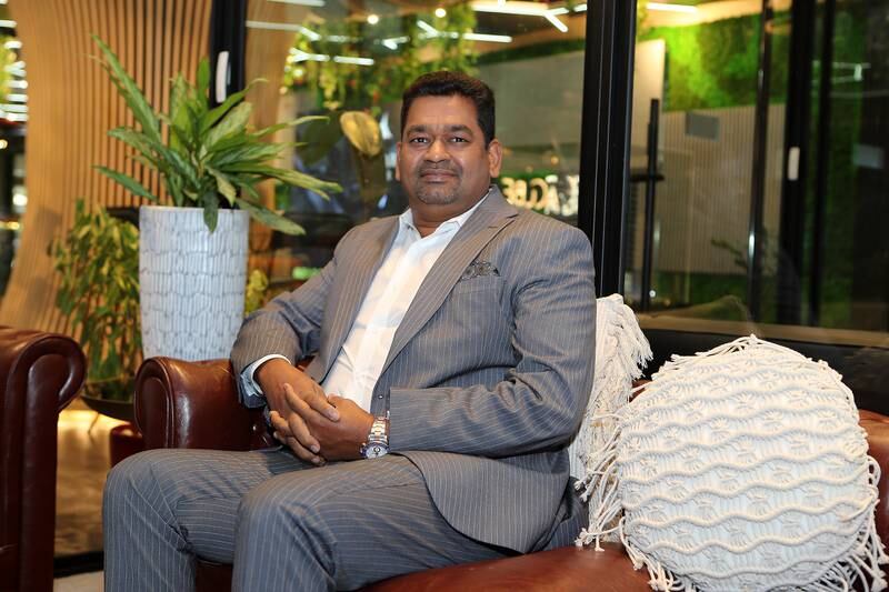 Ramjee Iyer says his best investment is real estate. Pawan Singh / The National 